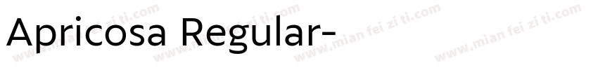 Apricosa Regular字体转换